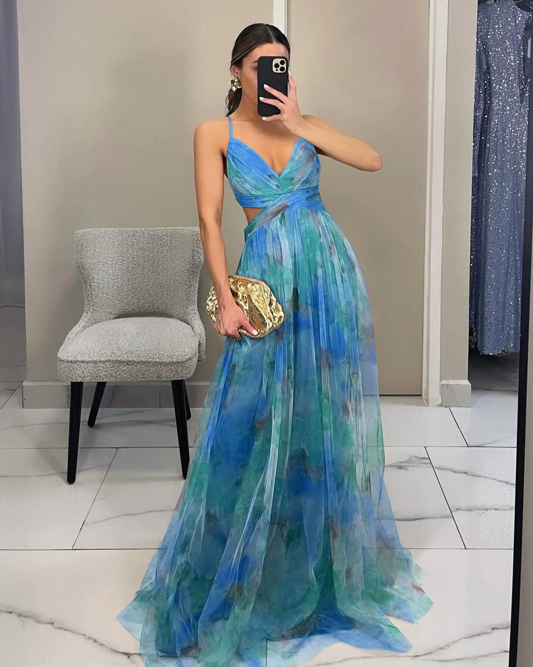 Isel | Floral Wrap Maxi Dress