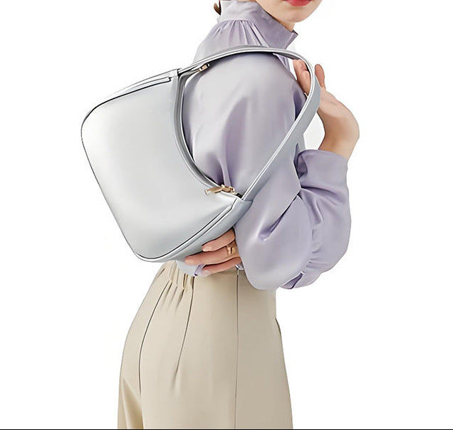 Coral | Curved Zip-Top Shoulder Bag