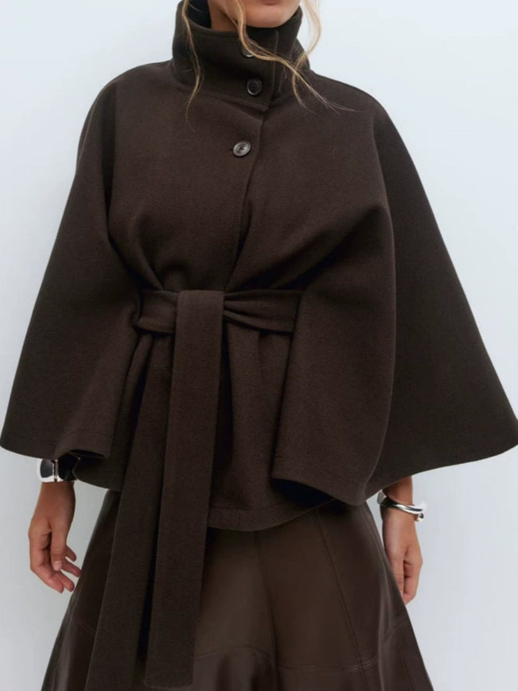 Bridgette | Belted Longline Wrap Coat