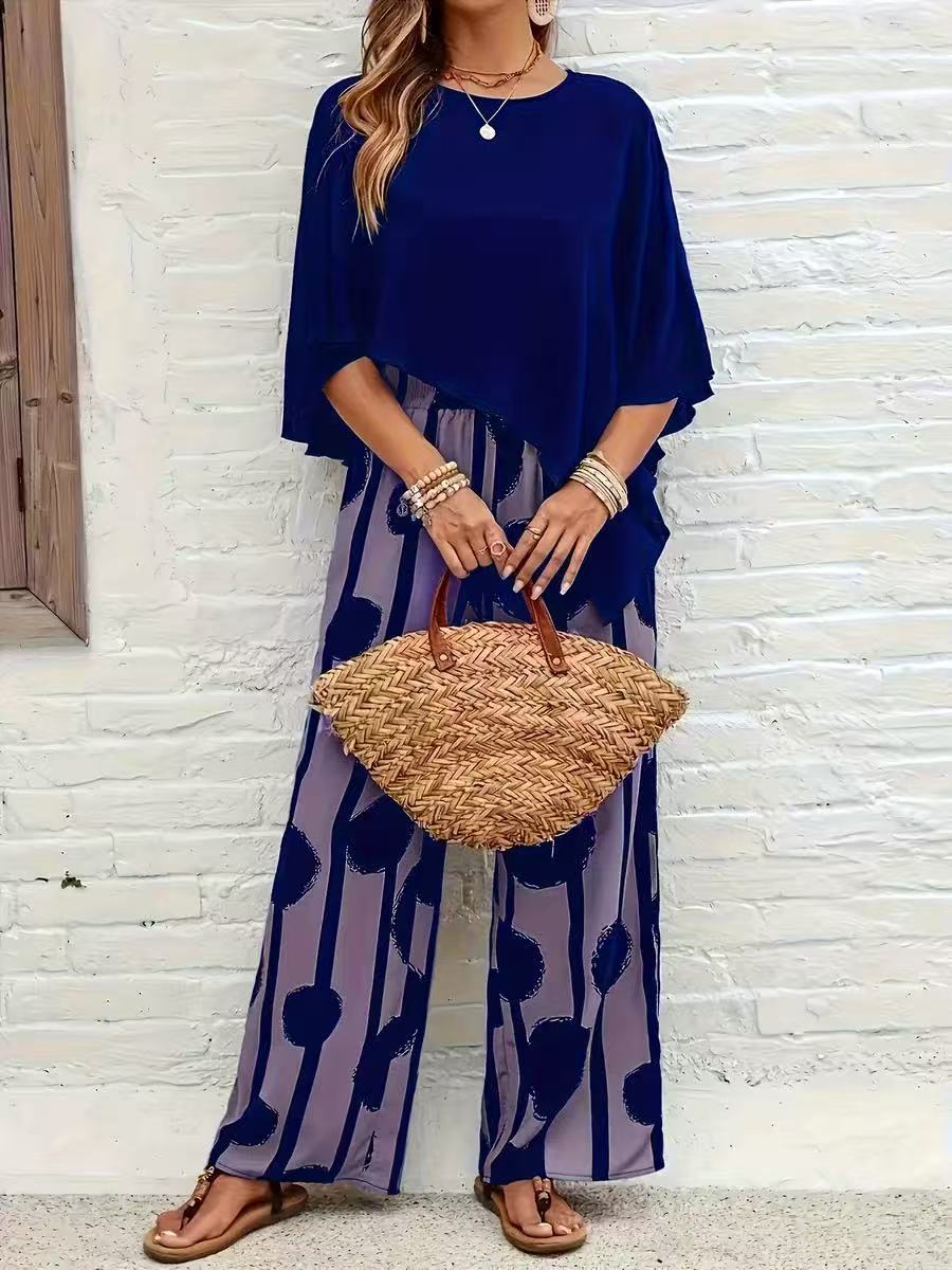 Marina | Relaxed Printed Two-Piece Set