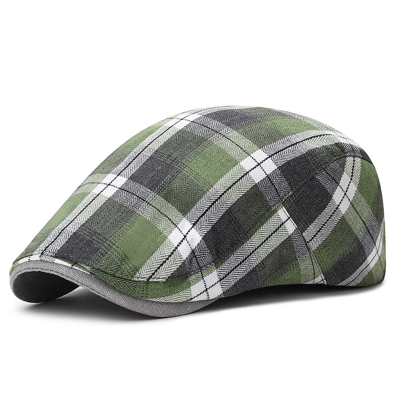 Niall - Vintage Plaid Flat Cap