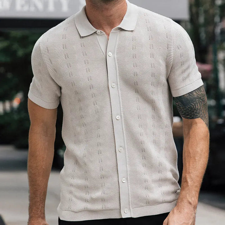 Jaxon - Premium Button-Up Knit Polo