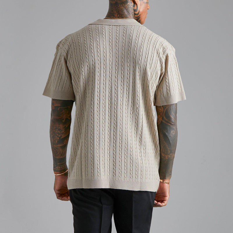 Gallagher - Jacquard Knit Polo Shirt