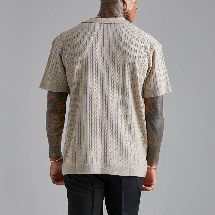 Gallagher - Jacquard Knit Polo Shirt