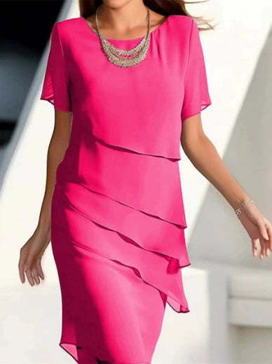 Janet | Layered Midi Occasion Dress