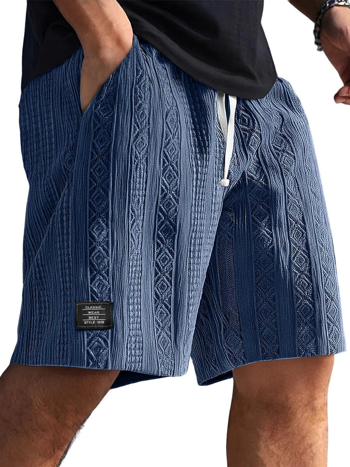 Brock - Diamond Knit Lounge Shorts | By Julian & Claire Toronto
