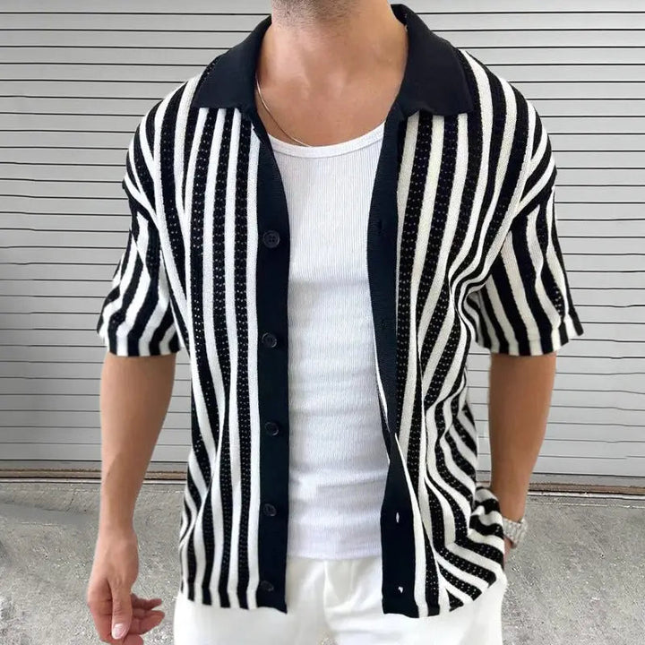 Kaden - Timeless Striped Polo Tee | By Julian & Claire Toronto