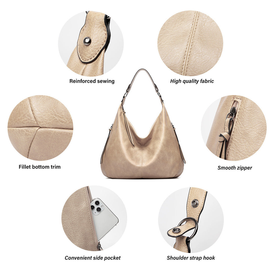 Francesca | Slouchy Three-Piece Hobo Bag Set