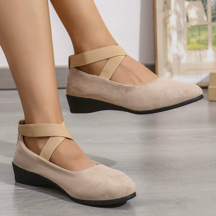 Nicoletta | Elegant Strap Slip-On Flats