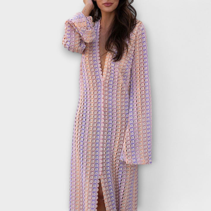 Elina V-Neck Maxi Dress for Summer Getaways