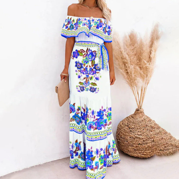 Jean | Off-Shoulder Floral Maxi Dress