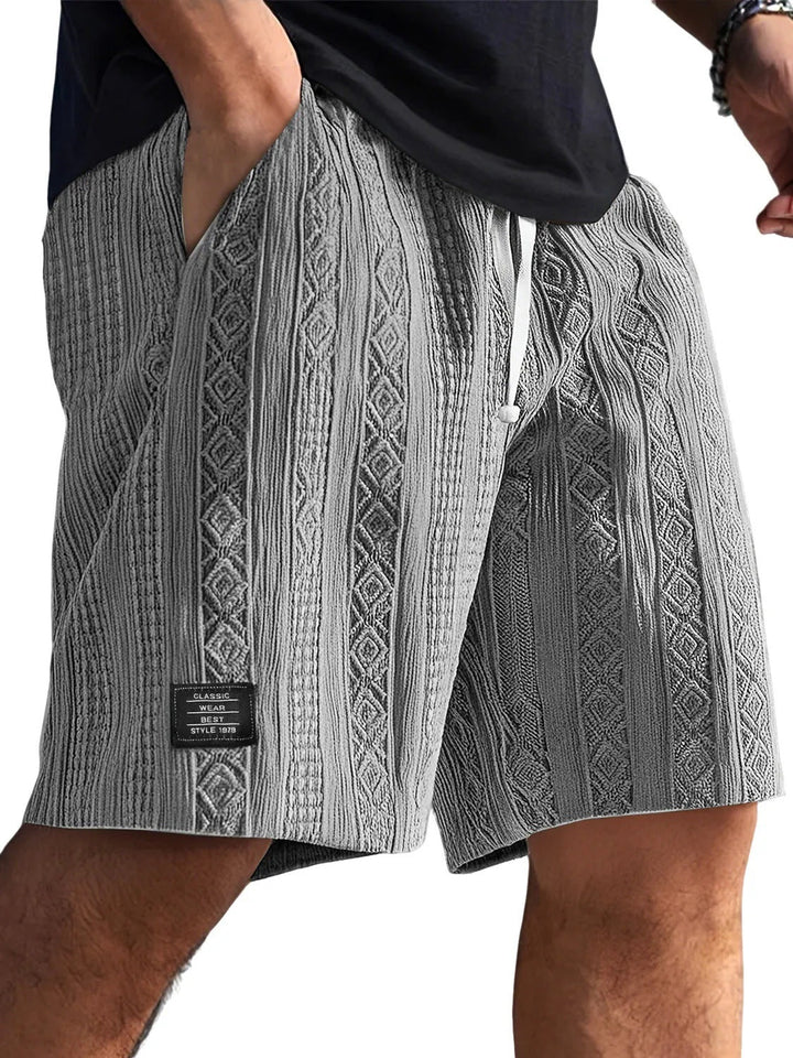 Brock - Diamond Knit Lounge Shorts | By Julian & Claire Toronto