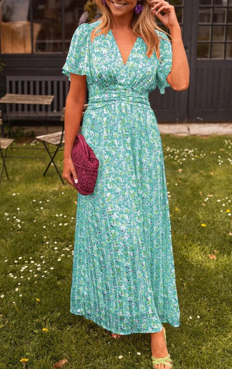 Arta | Floral A-Line Maxi Dress