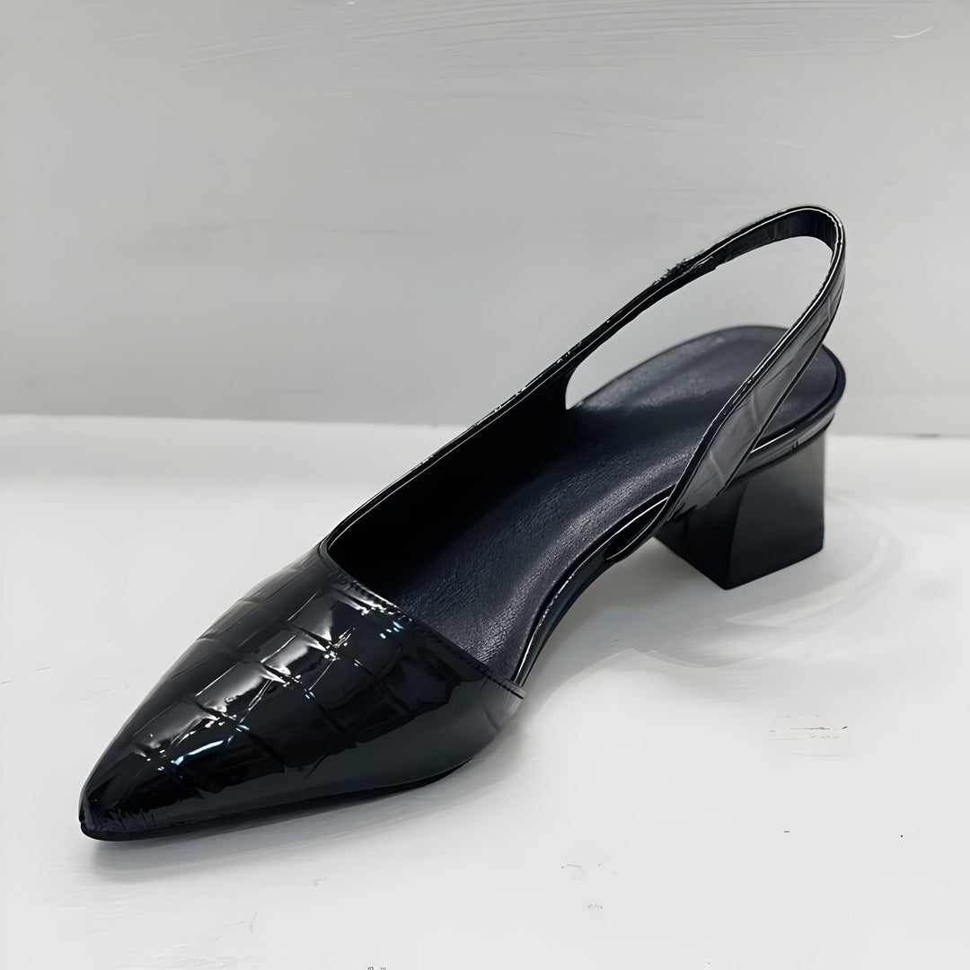 Maddy | Pointed Slingback Block Heels