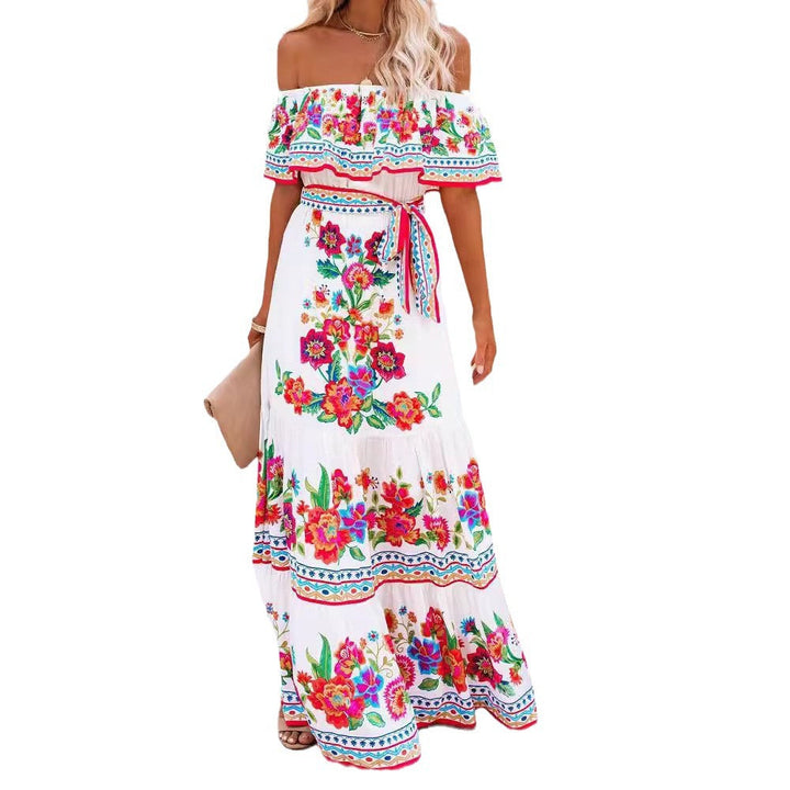 Jean | Off-Shoulder Floral Maxi Dress