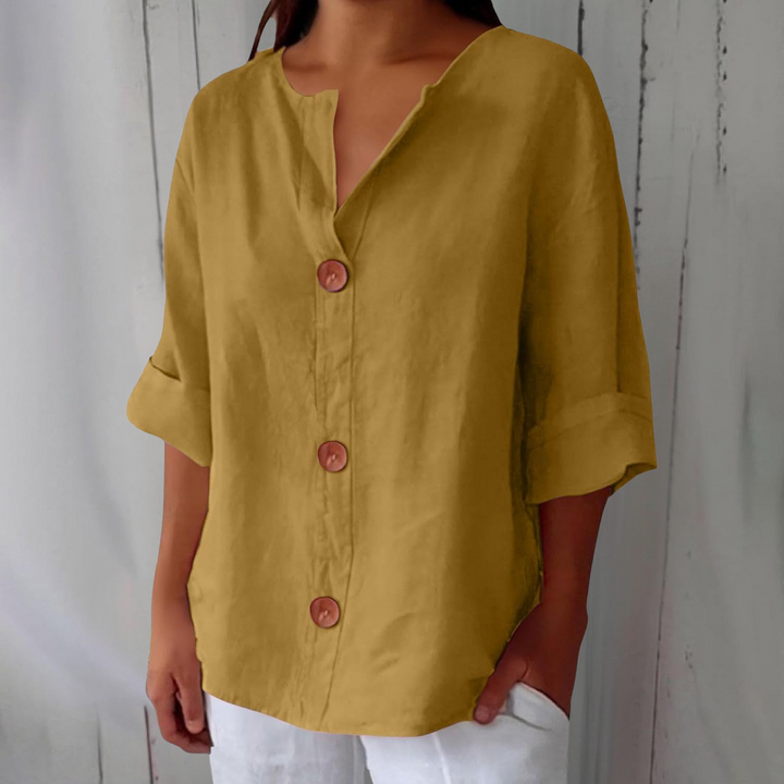 Jessica | Relaxed Button Front Blouse