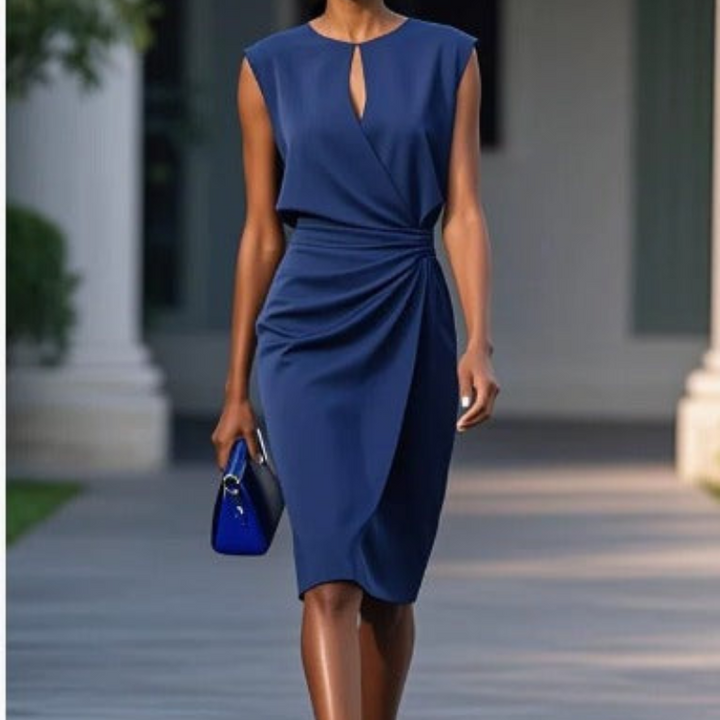 Rive | Ruched Midi Dress