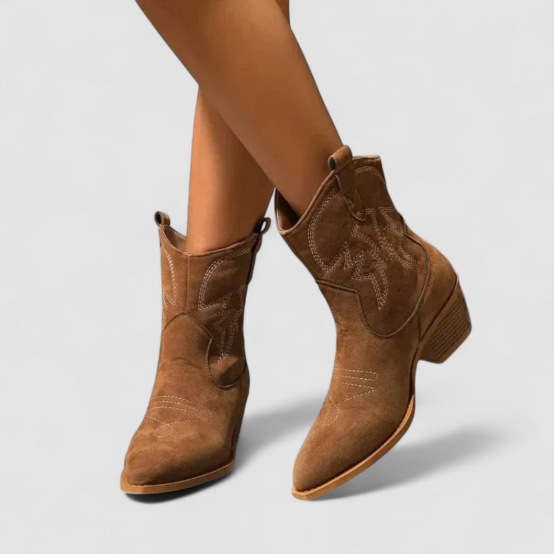 Odette | Western Ankle Boots