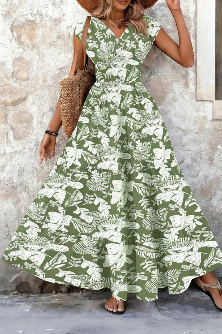 Aurora | Baroque Print Maxi Dress