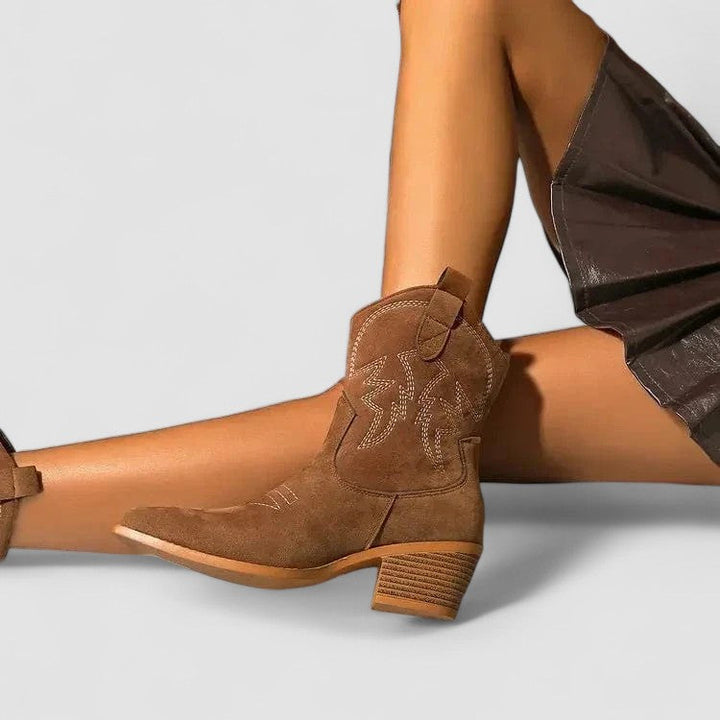 Odette | Western Ankle Boots