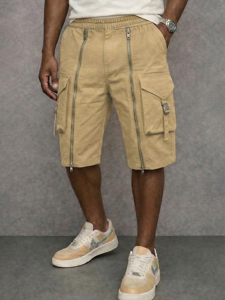 Franky -  Zipper Design Cargo Shorts | By Julian & Claire Toronto