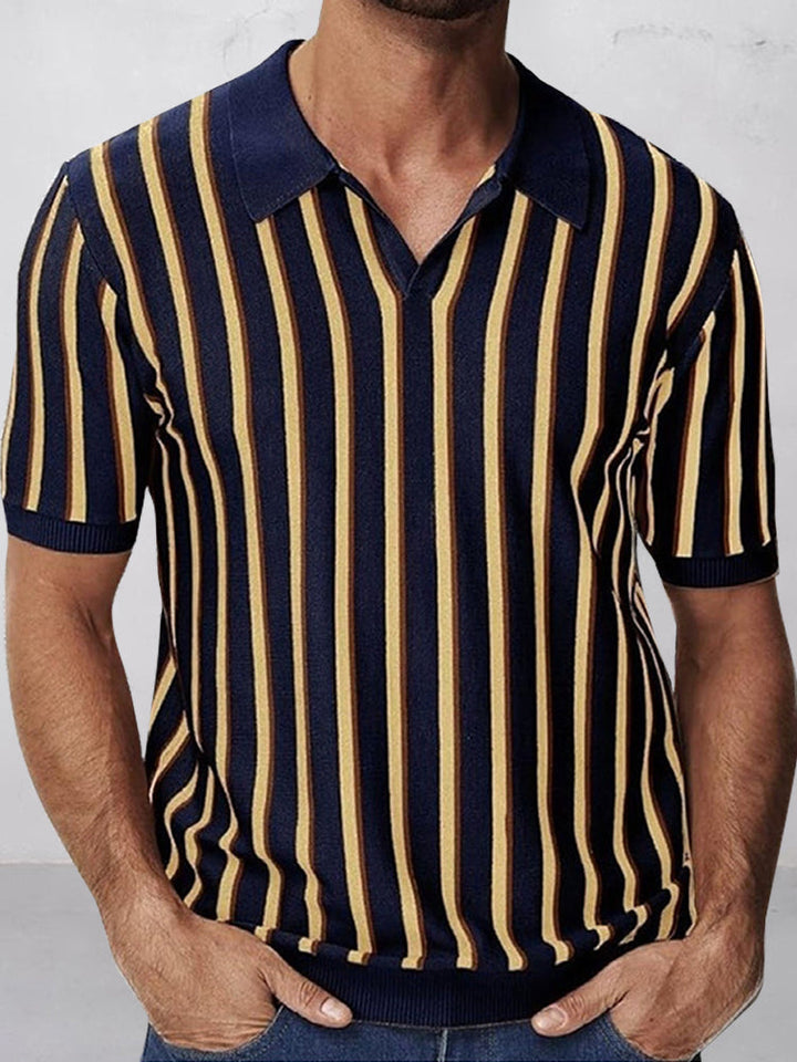 Lewis - Urban Casual Stripe Knit Top | By Julian & Claire Toronto