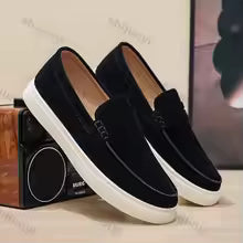 Fallon - Classic Suede Penny Loafers