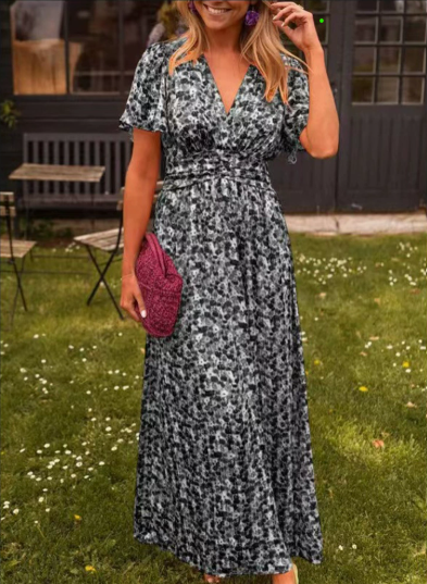 Arta | Floral A-Line Maxi Dress