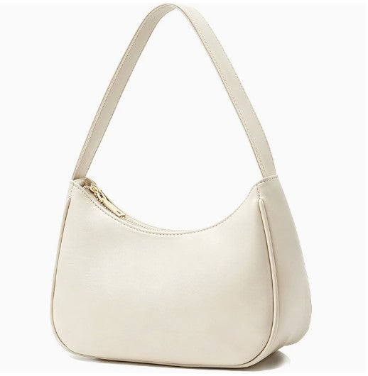 Coral | Curved Zip-Top Shoulder Bag
