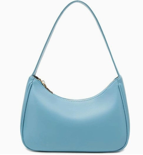 Coral | Curved Zip-Top Shoulder Bag