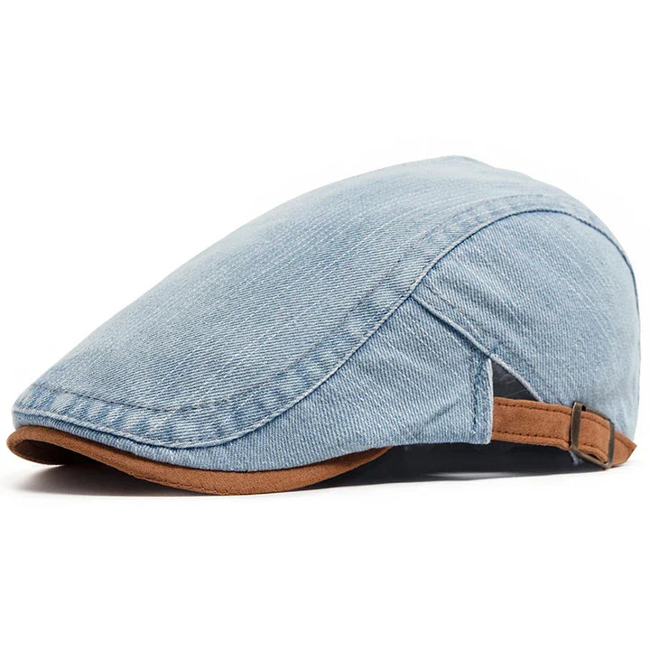 Douglas - Classic Denim Flat Cap