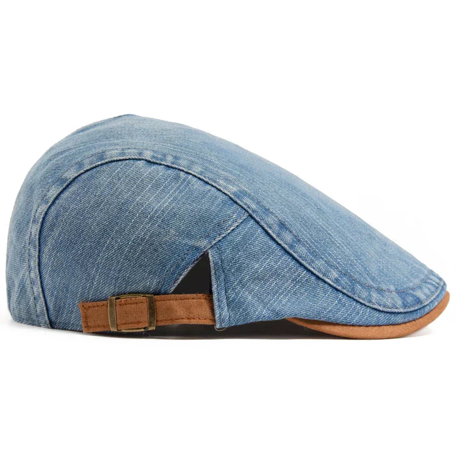 Douglas - Classic Denim Flat Cap