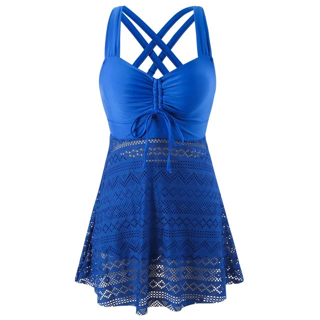 Jimena | Ruched Tankini Swim Set
