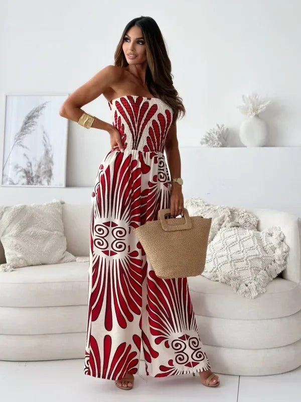 Aya | Printed Wide-Leg Jumpsuit