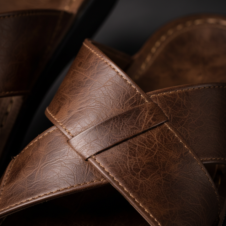 Kent - Classic Cross-Strap Comfort Sandals