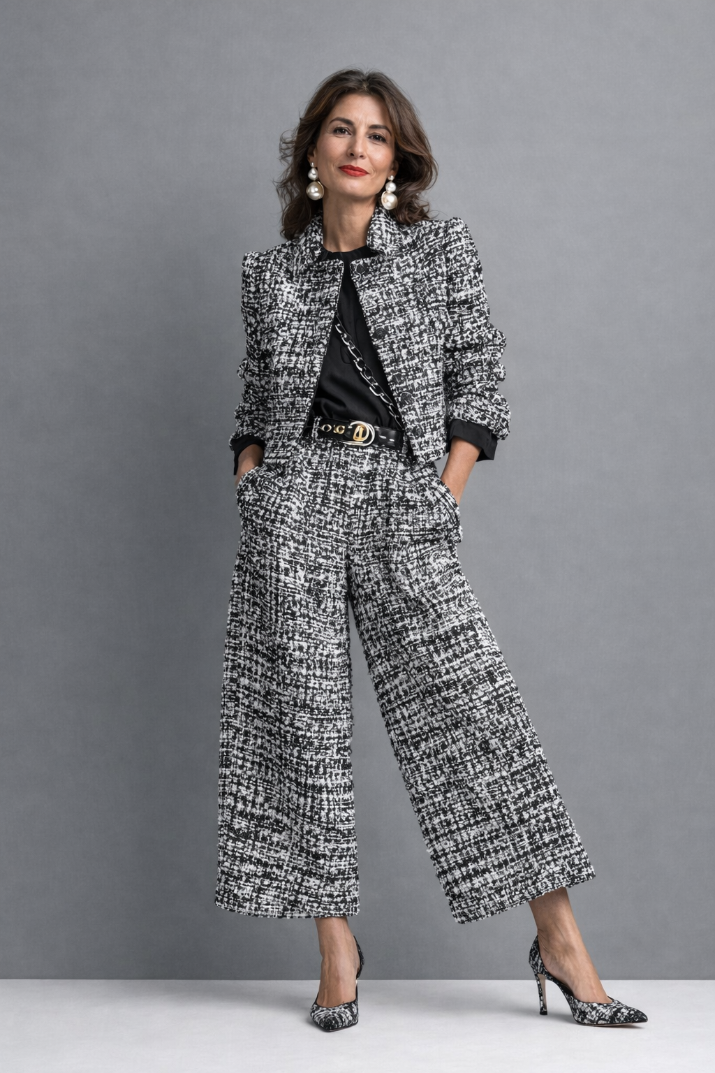 Leila | Tailored Jacket & Wide-Leg Set