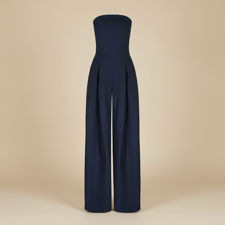Chic Strapless Wide-Leg Jumpsuit for Stylish Events