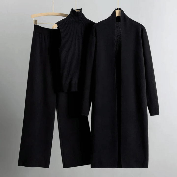 Chic Ribbed Knit Lounge Set for Relaxed Style