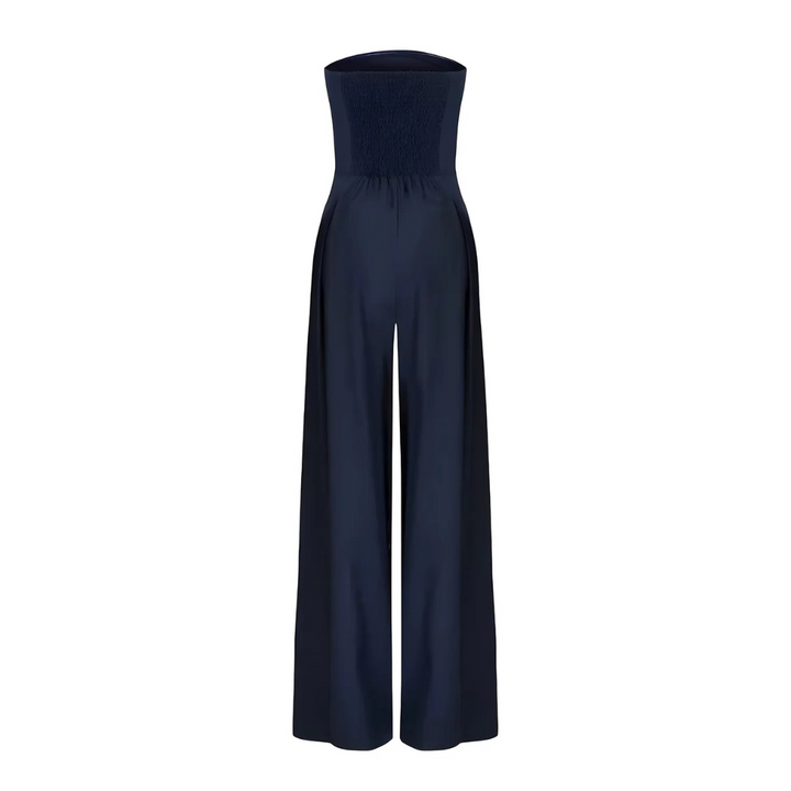 Chic Women's Tube Jumpsuit with Corset Design for Stylish Events
