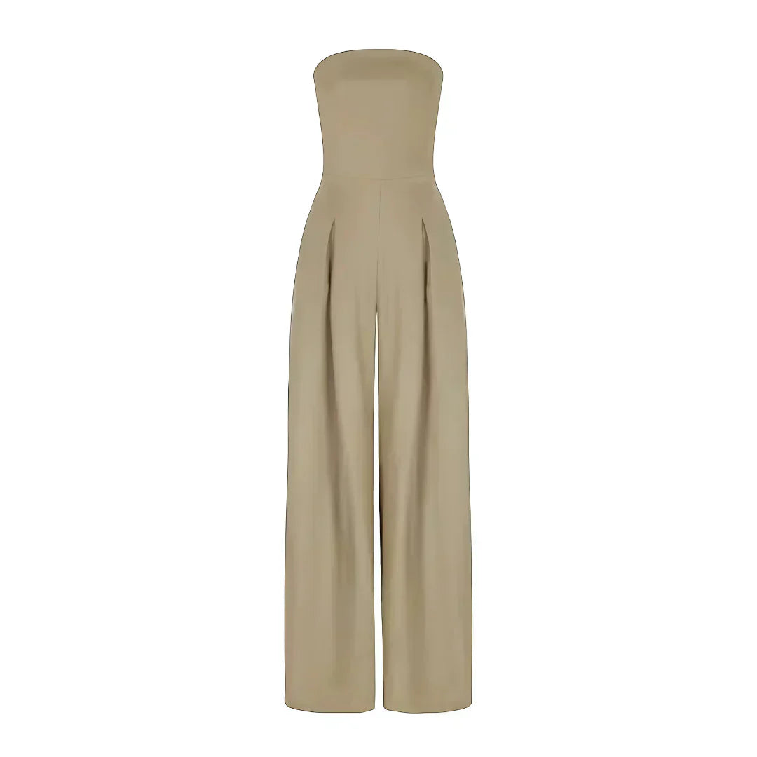 Chic Women's Tube Jumpsuit with Corset Design for Stylish Events