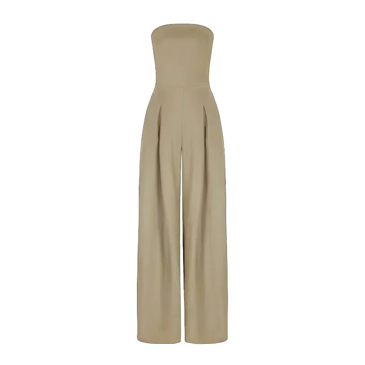 Chic Women's Tube Jumpsuit with Corset Design for Stylish Events