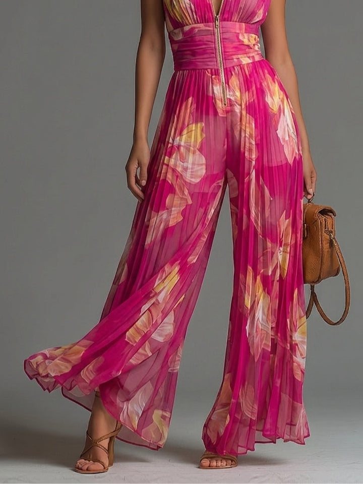 Julia | Floral Wide-Leg Jumpsuit
