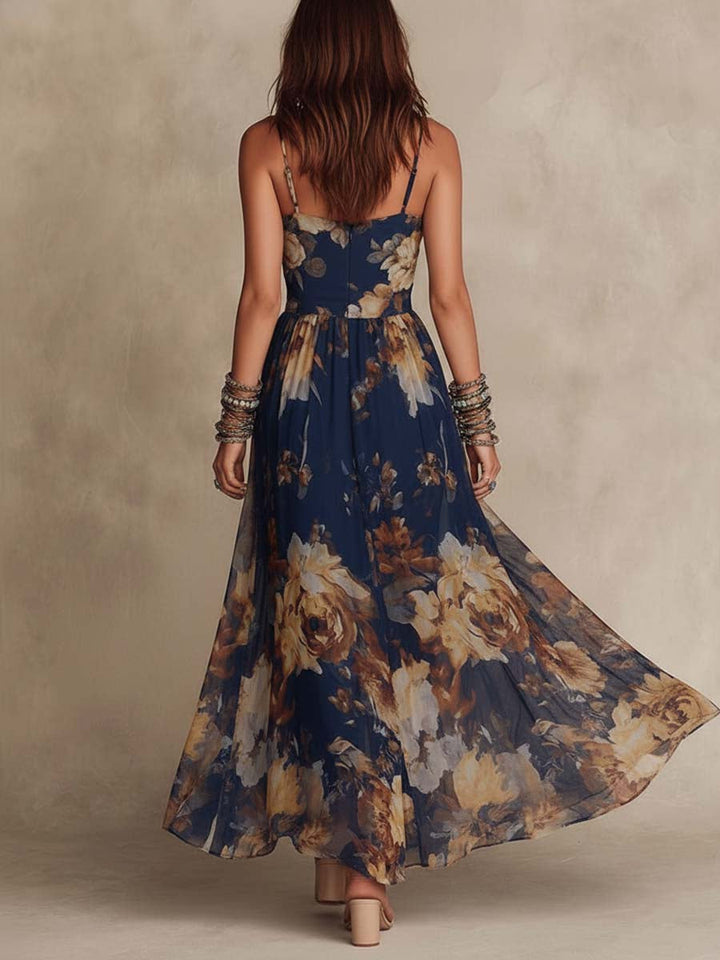 Beatrice | Painterly Floral Maxi Dress