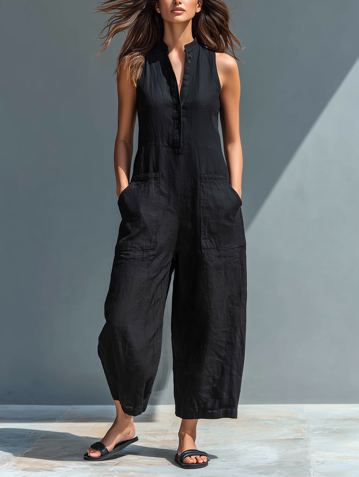 Lucinda | Sleeveless Wide-Leg Jumpsuit