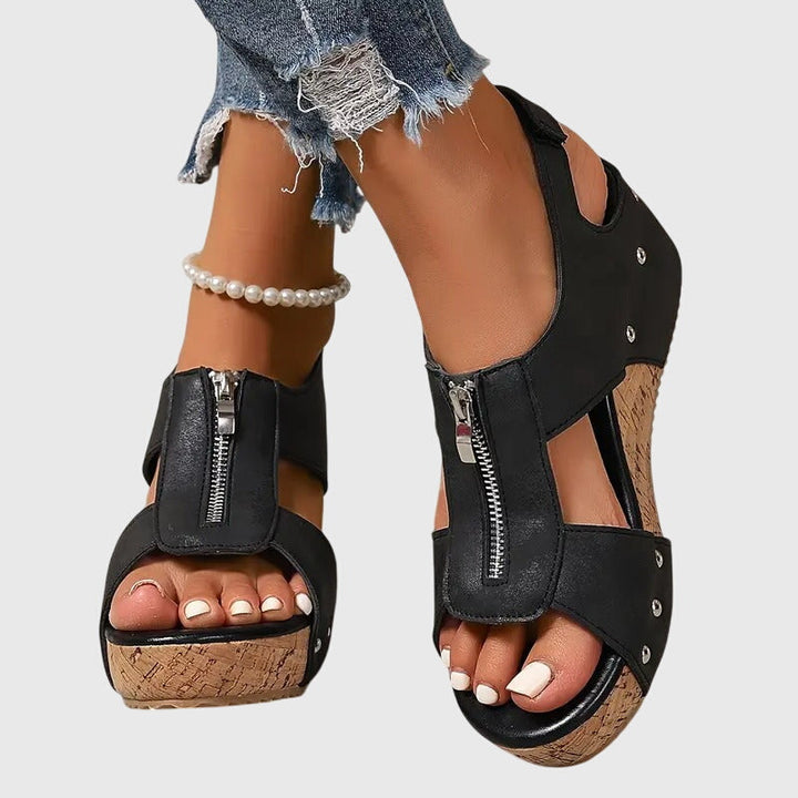 Jasmine | Platform Sandals with Adjustable Straps