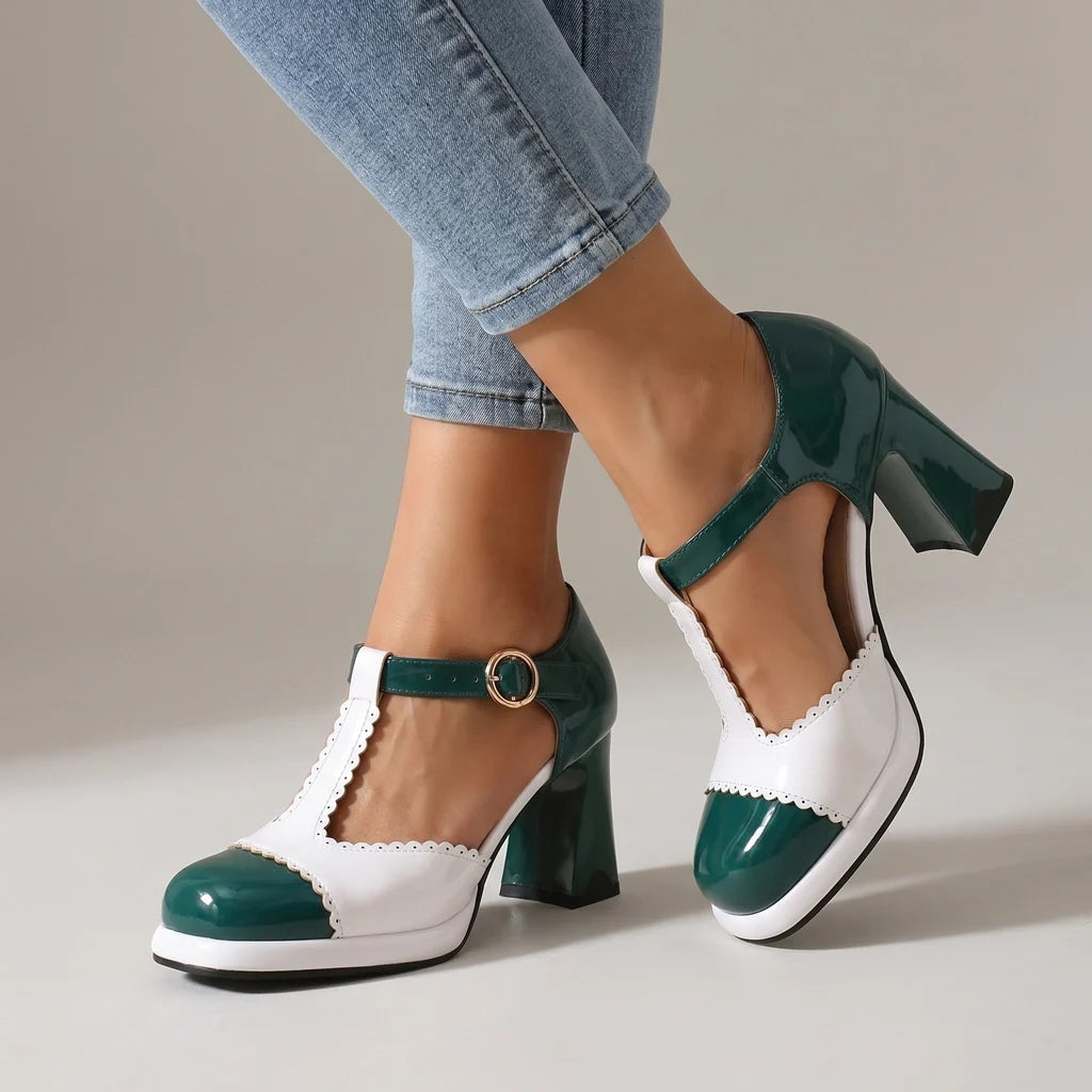 Cora T-Strap Heels