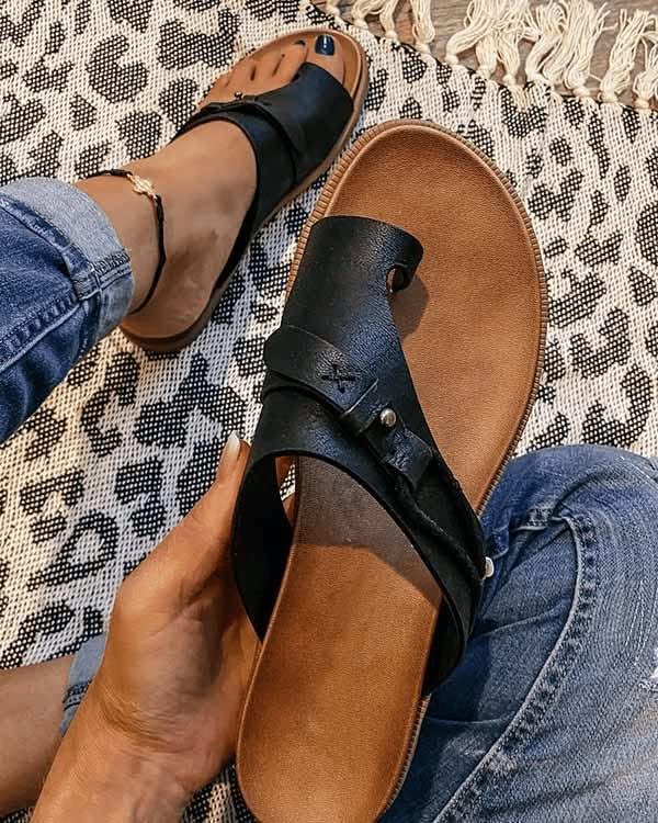 Serena | Cross Strap Comfort Sandals