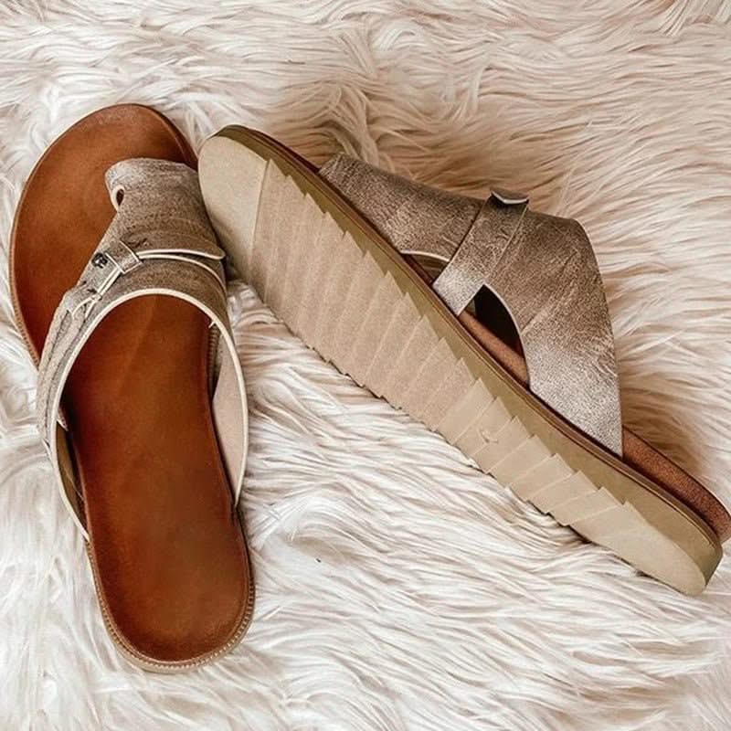 Serena | Cross Strap Comfort Sandals