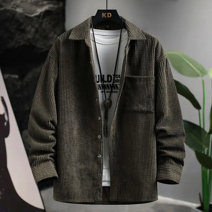 Collin - Classic Corduroy Button-Up Shirt