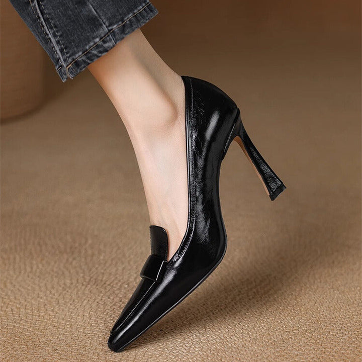 Leah | Pointed-Toe Block Heel Pumps
